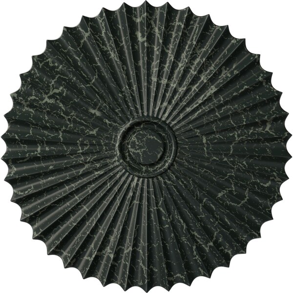 Ekena Millwork Shakuras Ceiling Medallion (For Canopies up to 5 3/4"), 33 7/8"OD x 2"P, Painted Turtle Crackle CM34SHPTC - main